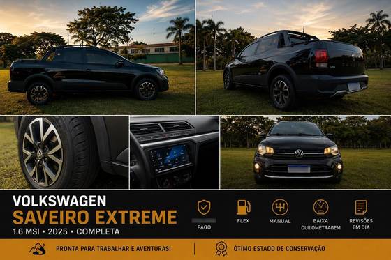 VOLKSWAGEN SAVEIRO 1.6 MSI EXTREME CD 16V FLEX 2P MANUAL VOLKSWAGEN SAVEIRO 1.6 MSI EXTREME CD 16V FLEX 2P MANUAL
